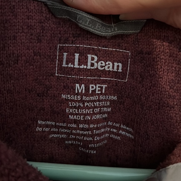 LL Bean Sweater Fleece Pullover - Picture 7 of 13